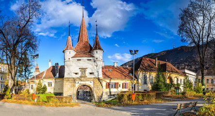 Fototapeta na wymiar Catherine Gate, Brasov, Romania