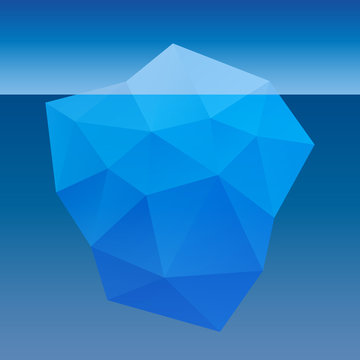 Iceberg abstract vector illustration