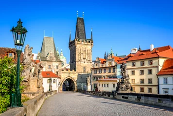 Fotobehang Vitus Kathedraal, Praag, Tsjechië © ecstk22