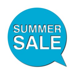 Speech Bubble summer sale with shadow
