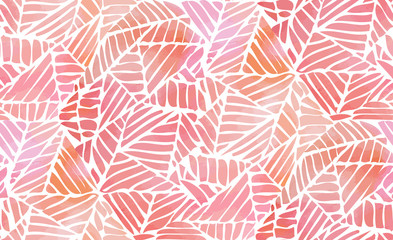 Watercolor abstract seamless pattern. Vector illustration