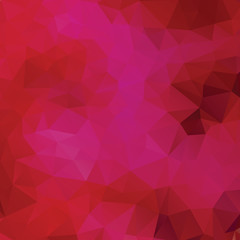 Abstract polygonal red background. Vector Illustration