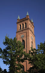 Fototapeta na wymiar Protestant Trinity church in Vaasa. Finland