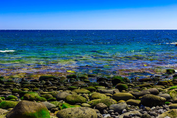 Stone Coast or Shore of Atlantic Ocean