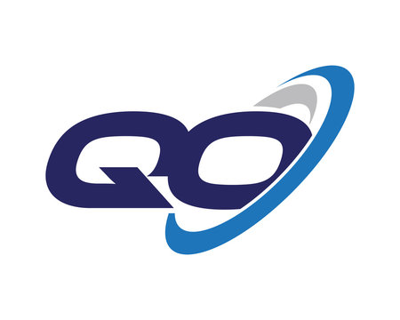 QO Letter Swoosh Office Logo