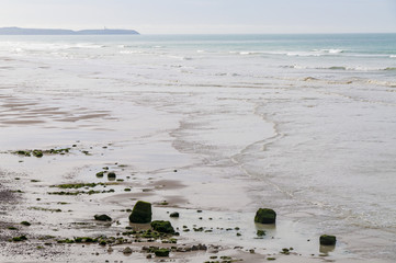Coastline of the Opal Coast in France