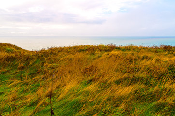 Vista of Escalles from Cap Blanc-Nez, France