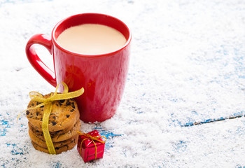 Obraz na płótnie Canvas Christmas cookies and coffee