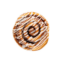 Cinnamon Rolls on a white background. Selective focus.