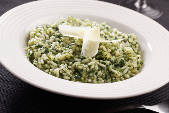 Spinach Risotto With Parmesan