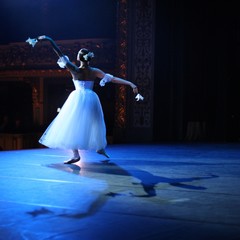 Ballerina on the stage