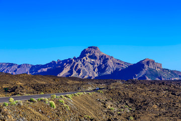 Landscape with Road on Tenerife Island