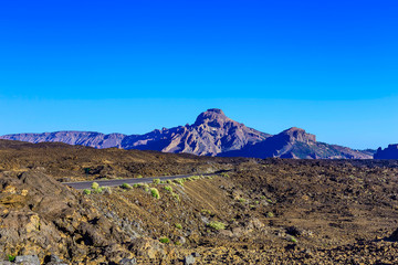 Landscape with Road on Tenerife Island