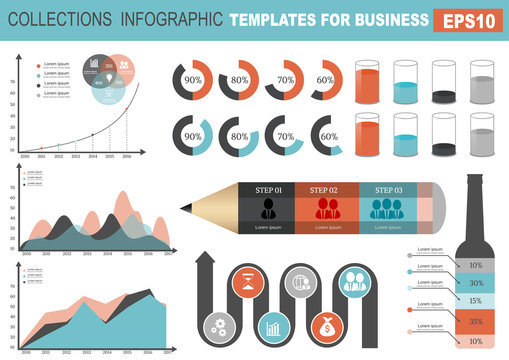 Infographics   elements banner design for business.Vector illust