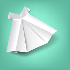 Skirt folded paper