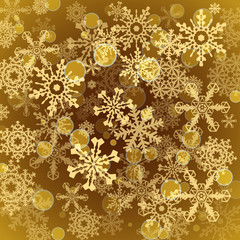 Winter background with snow. Christmas snow banner. Vector
