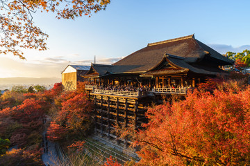 Obraz premium Świątynia Kiyomizu-dera w Kioto w Japonii