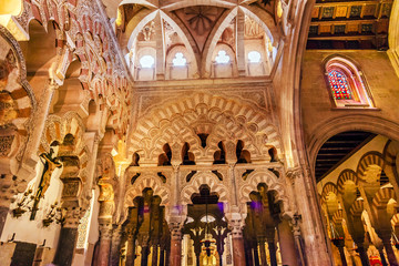 Fototapeta na wymiar Capilla First Christain Chapel Arches Mezquita Cordoba Spain