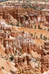 Beautiful and unique rock formations at Sunset Point in Bryce Canyon, Utah. 