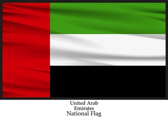 National flag of United Arab Emirates 
