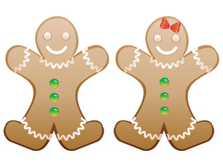Smiling Gingerbread Cookies