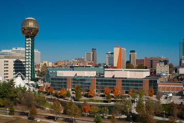 Obraz premium Downtown Knoxville, Tennessee skyline