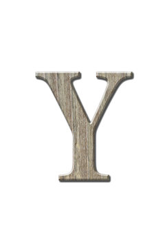 Woonden letters isolated on white. Clipping parth.