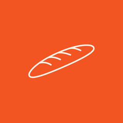 Baguette line icon.