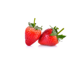 Strawberries  on  white background
