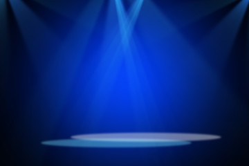 Blue stage background