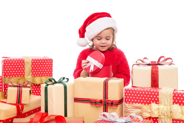 Little girl in Christmas box
