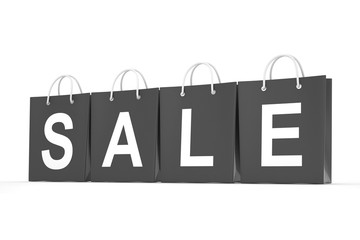 sale written on shopping bag