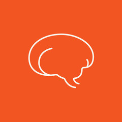 Brain line icon.