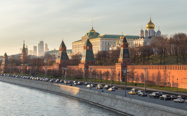 Obraz premium Moscow Kremlin and the waterfront