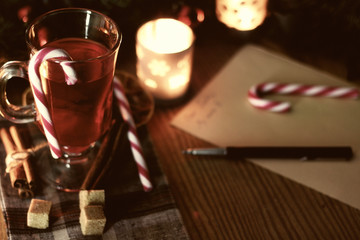 Christmas letter with spices