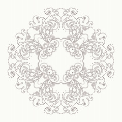 Vector decorative pattern in Victorian style.