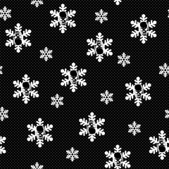 スカルと雪 パターン