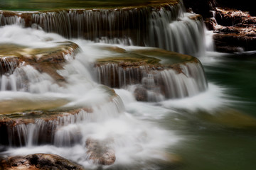 Huay Mae Kamin Waterfall, beautiful waterfall