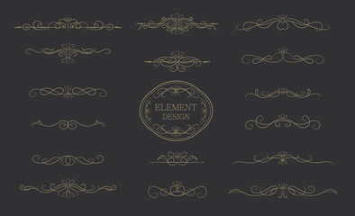 Classic element vintage vector design