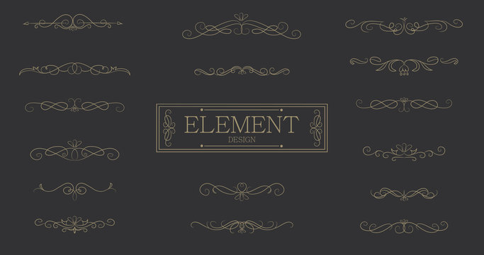 Classic element vintage vector design