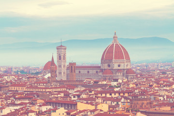 Fototapeta na wymiar cathedral Santa Maria del Fiore, Florence, Italy