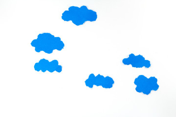 clouds paper craft artwork