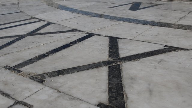 Sundial in the city
