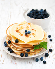 Pancakes with fresh berries