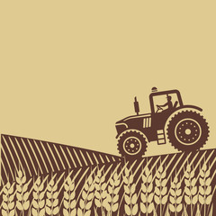 tractor in field © natbasil