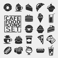 Food black icons