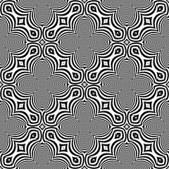 Design seamless monochrome illusion background