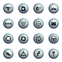 Car service simply icons