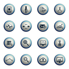 Data analytic simply icons