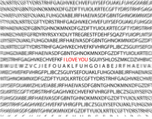 I love you. letters background.